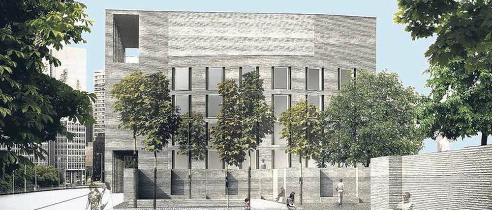 Schule der Archäologie. Der Neubau am Petriplatz beherbergt künftig die Werkstätten und das Magazin der Altertumskundler. Im Kellergeschoss sind die Grundmauern der alten Lateinschule zu sehen.