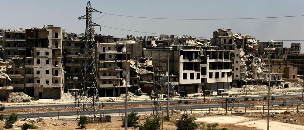 Das zerstörte Aleppo. Chemiewaffen sollen in Dörfern in Syrien eingesetzt worden sein. 
