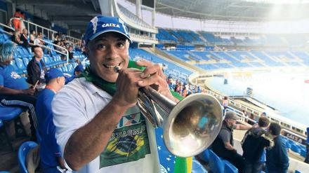 Wie voll werden die Stadien bei den Spielen? Bei den Testwettkämpfen gab es im Olympiastadion „Engenhão" gute Stimmung, aber leere Ränge.