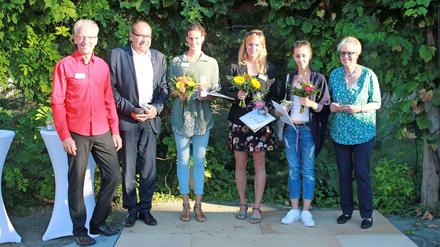 Andreas Contag, Gerhard Hanke, Lena Schöneborn, Annika Schleu, Daniela Potapova und Gabriele Fliegel (v.l.n.r.).