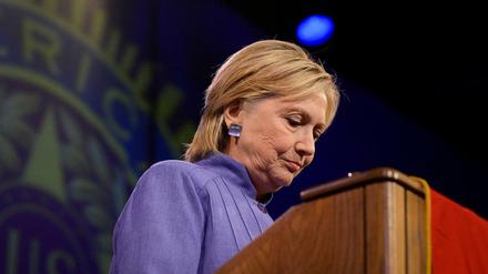 Die demokratische Präsidentschaftskandidation Hillary Clinton. 