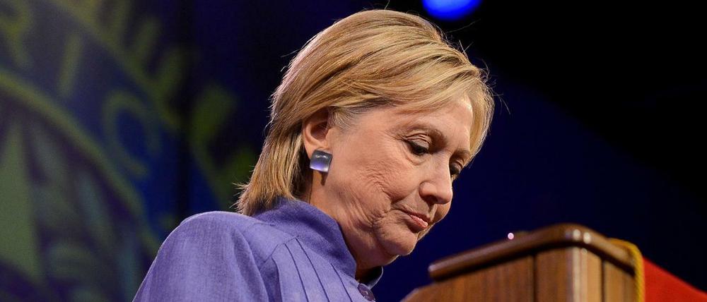 Die demokratische Präsidentschaftskandidation Hillary Clinton. 