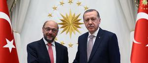 Schulz wollte das Verhältnis der Türkei zur EU durch seinen Besuch bei Erdogan entspannen.