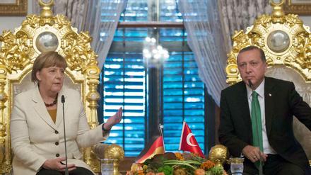 Angela Merkel und Recep Tayyip Erdogan.