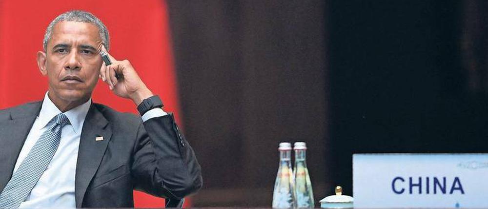 Nachdenken über China: Der G-20-Gipfel in Hangzhou begann für US-Präsident Barack Obama mit einer möglicherweise beabsichtigten Brüskierung.
