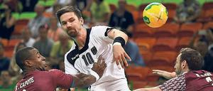 Offensiv. Fabian Wiede peilt mit den Füchsen mindestens das Finale an.