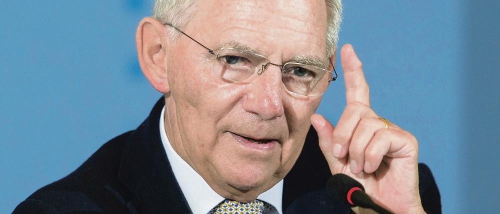 Wolfgang Schäuble soll gesagt haben: "Ein anständiger Minister müsste da zurücktreten."