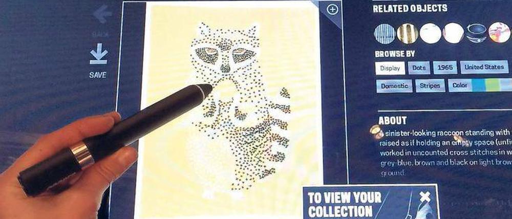 So wird der Stift zum Kopierer. Datenaustausch am Touchscreen-Tisch.