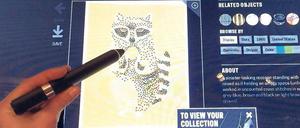 So wird der Stift zum Kopierer. Datenaustausch am Touchscreen-Tisch.