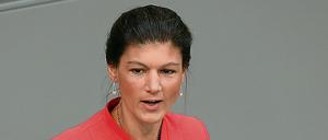 Die Fraktionschefin der Linken, Sarah Wagenknecht.