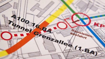 Der Weiterbau der A100 ist seit Jahren umstritten.
