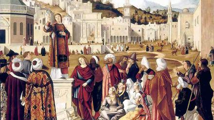 "Predigt des heiligen Stephan" des Venezianers Vittore Carpaccio (1514)
