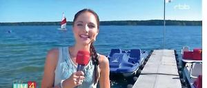 Unterwegs im Sendegebiet: Moderatorin Susanne Tockan am Helenesee. Die Magazin-Sendung „RBB um 4“ sollte eigentlich den Nachmittag des Zweiländersenders aufpeppen.