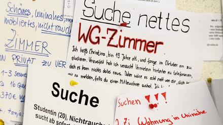 In beliebten Uni-Städten ist Wohnraum für Studierende knapp.
