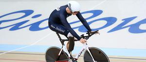 Ein Radrennfahrer des neuseeländischen Paralympics-Teams beim Training Anfang September im Velodrom in Rio, wo die Spiele in diesem Jahr ausgetragen werden.