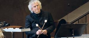 Schlagfertig. Als Überraschungsgast trat Sir Simon Rattle auf. 