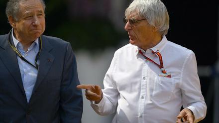 Bernie Ecclestone (r.) und Fia-Präsident Jean Todt.