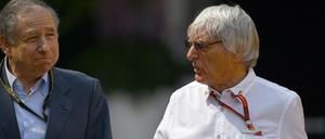 Bernie Ecclestone (r.) und Fia-Präsident Jean Todt.