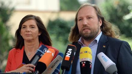 Die Fraktionsvorsitzenden der Grünen, Katrin Göring-Eckardt und Anton Hofreiter, zählen zu den vier Anwärtern auf den Posten als Spitzenkandidat für die Bundestagswahl 2017. 
