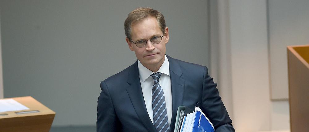 Berlins regierender Bürgermeister Michael Müller (SPD) im Abgeordnetenhaus in Berlin.