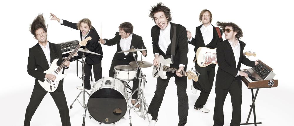 Ein Bild der "Magical Mystery Band", die zu den Musikern beim Herbstfest in der Preußenallee gehört.