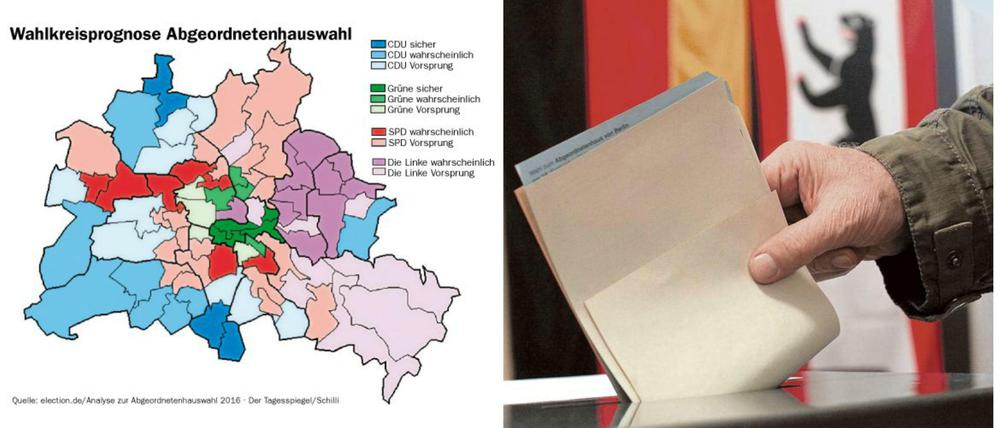 Die Prognose, knapp eine Woche vor der Berlin-Wahl.
