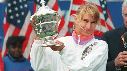 Steffi Graf 1993 bei ihrem US-Open-Sieg.