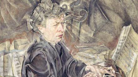 Ferruccio Busoni, porträtiert von Max Oppenheimer.