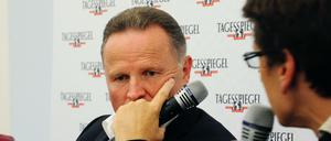 Georg Pazderski, Spitzenkandidat der AfD, zu Gast beim Tagesspiegel. 