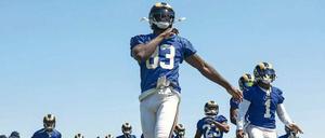 Warmlaufen zum Absaufen? Den Rams werden nach ihrem Umzug von St. Louis nach Los Angeles kaum Chancen auf eine gute Saison eingeräumt. Doch schnelle Erfolge sind wichtig, um gegen die lokale Konkurrenz in der Sportmetropole zu bestehen. 
