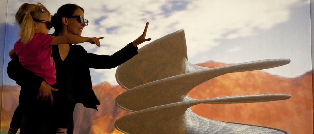 In zahlreichen Wissenschaftsdisziplinen werden die Datensätze drastisch größer. Je besser diese dargestellt werden, umso besser lassen sie sich analysieren – wie hier in einer 3-D-Kammer.