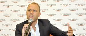 Sebastian Czaja, Spitzenkandidat der FDP in Berlin, zu Gast beim Tagesspiegel-Wahlforum.