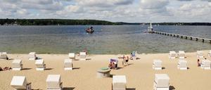 Das Strandbad Wannsee in Berlin-Zehlendorf.