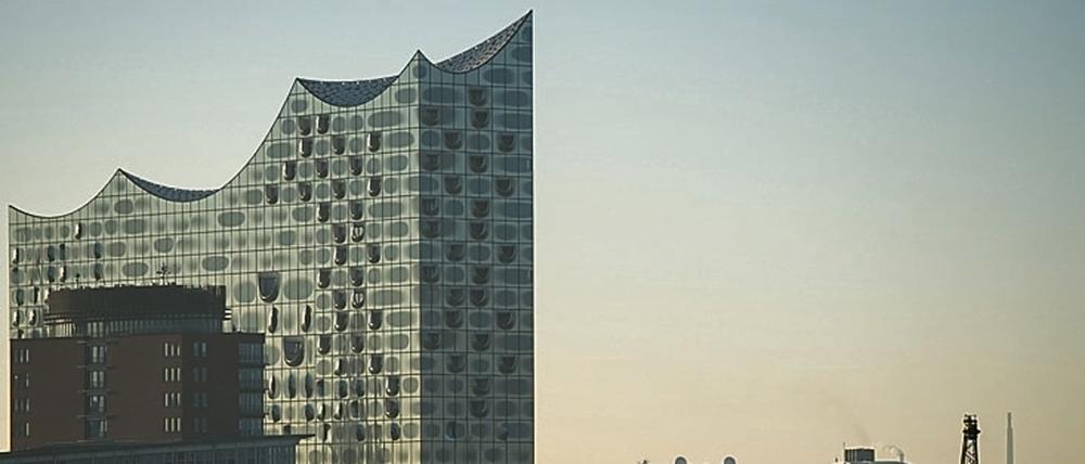 Blick auf die Elbphilharmonie