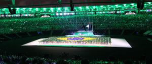 Die Eröffnungsfeier der Paralympischen Spiele in der Nacht zum 8. September. Dabei sind 4350 Athleten aus über 160 Ländern, mit 528 Medaillenentscheidungen in 23 Sportarten.