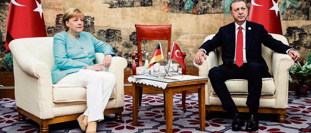 Angela Merkel und Recep Tayyip Erdogan. 