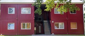 Auch in dieser Flüchtlingsunterkunft in Großhansdorf in Schleswig-Holstein fand eine Durchsuchung statt.