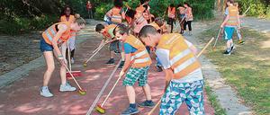 Müllbeseitigung in der Christian-Morgenstern-Grundschule