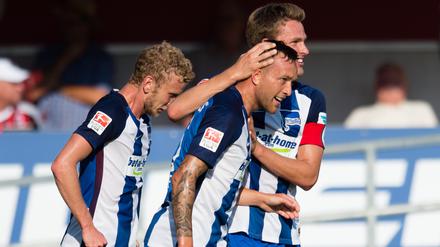 Läuft. Hertha gewinnt gegen Ingolstadt 2:0.