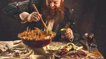In dem kulinarischen Theaterstück "Dinner at the Twits"  nach Roald Dahl kommt Vogel-Pie des Duos Bompas & Parr auf den Tisch.