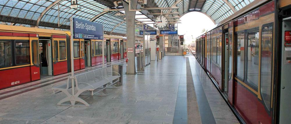 Die S-Bahn endet bisher in Spandau.