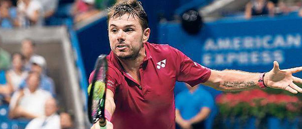 Immer an der Grenze. Wawrinka hat sich in New York durchgebisssen.