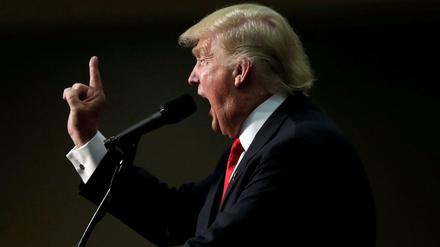 Neue Strategie: Donald Trump in Asheville, North Carolina. 