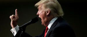 Neue Strategie: Donald Trump in Asheville, North Carolina. 