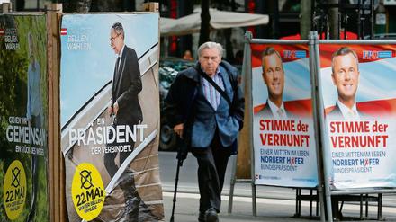 Wahlplakate in Wien 
