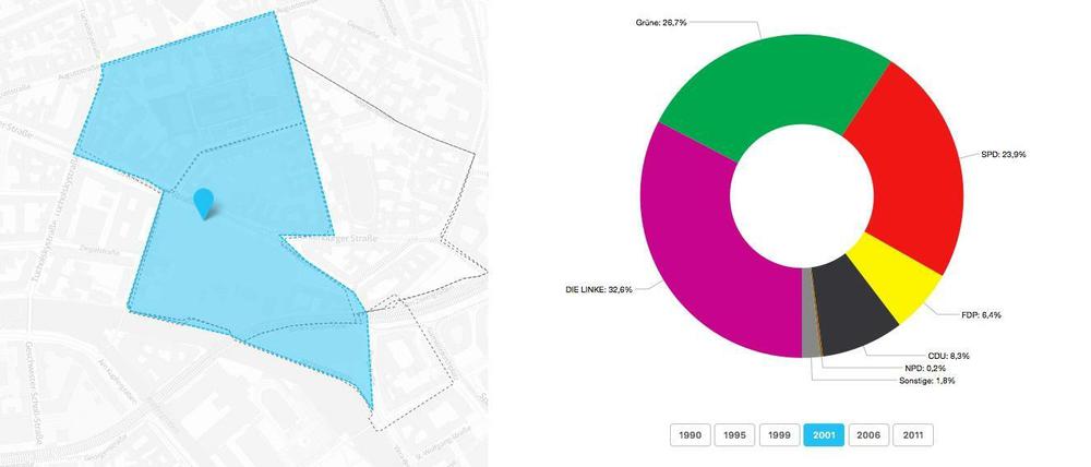 Beispiel eines Berliner Stimmbezirks.