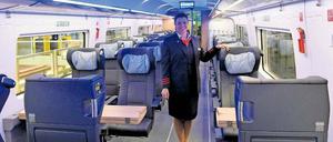 Hübsch. Farbiges Licht in den Wagen des neuen ICE4.