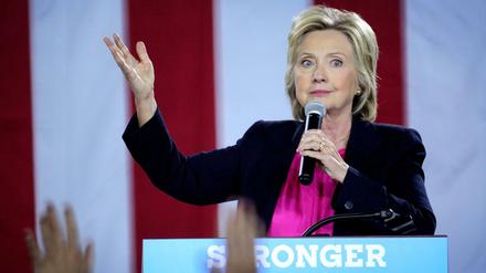 Präsidentschaftskandidatin Hillary Clinton auf einem Archivbild von Anfang September.