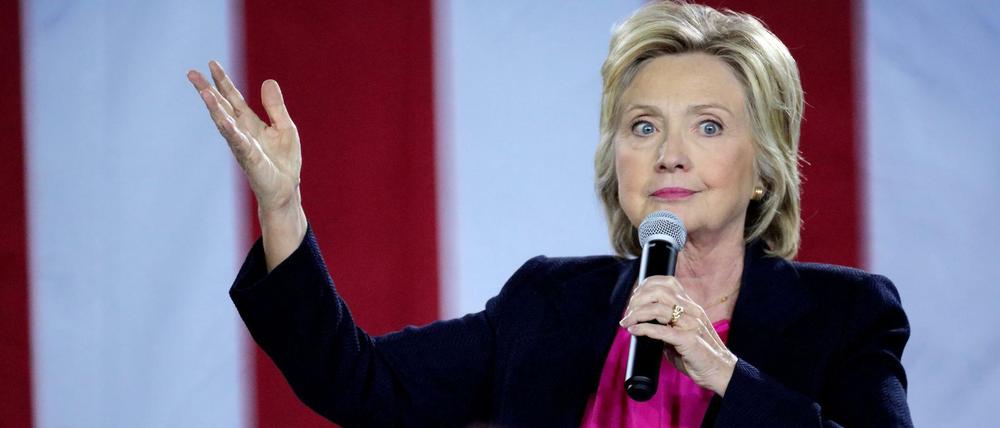 Präsidentschaftskandidatin Hillary Clinton auf einem Archivbild von Anfang September.