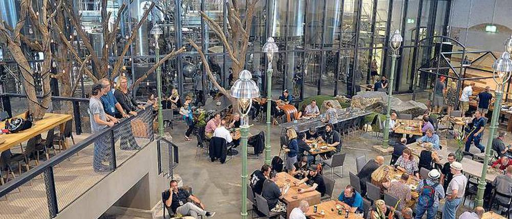 Allein 65 Biere rein handwerklicher Herstellung sollen hier vom Hahn fließen.